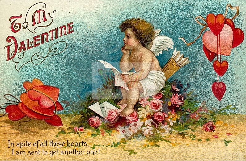 Régi Valentin képeslapok
